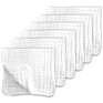 6 Layers Thicken Super Soft and Absorbent 100% Organic Cotton Newborn Infant Baby Muslin Burp Cloth Set