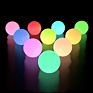 6Pcs/Lot Rgb Color Change 3Inch Ip65 Waterproof Replaceable Button Cell Kids Toys Led Floating Pool Balls Lights