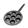7 Hole Dimple Cast Iron Takoyaki Pan Antique Cast Iron Danish Pastry Pan Muffin Corn Biscuit Bread Mold Mini Pancake Cake Pan