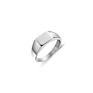 7Mm Width Stainless Steel Silver Color Square Classic Ring Men Signet Polished Seal Band Rings