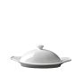 8 Inch Oval Plate Food Plate Dish Set Porcelain Tableware Ceramic Dessert Dishes Ceramic Butter Plate with Lid