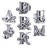 925 Sterling Silver Letter 26 Alphabet Pendant Designer Charms for Diy Bracelet Necklace Jewelry Making