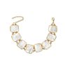 925 Sterling Silver Luxury Adult Freshwater Mother of Pearl Gold Plated Handmade Unique Jewelry Women Bracelet