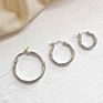 925 Sterling Silver Multi Size Mini Circle Hoop Earring Geometric Hollow Personality 18K Gold Plated Jewelry Women