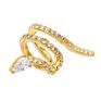 925 Sterling Silver Non Pierced Hip Hop Spiral Snake Ear Cuff Earring