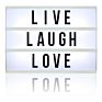 A6 Battery Powered Light up Message and Note Sign Led Cinema Light Box with Magnet Letters Smiles Symbols