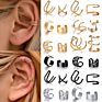 Aaa22 Rhinestone Women Earrings Ear Cuff Jewelry Gifts Wrap Earrings Butterfly Flowers Diamond Ear Clips