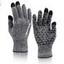 Acrylic anti Slip Work and Running Magic Gloves Touch Screen Men Warm Stretch Knitted Wool Mitten and Gloves