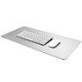 Aluminum Alloy Silver Office Large Mouse Pad Smooth Soft Easy Clean