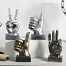 American Retro Resin 3 Type Gesture Finger Model Home Crafts Sample Room Coffee Shop Office Decor Tabletop Decorations