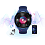 Amoled Smartwatch 1.35'' 420*420 Voice Call Play Music Hr Bp Health Weekly 3D Dynamic Dial Button Function Setting Watch Vhw66