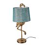 Animal Shape Resin Flamingo Antique Silver/Gold Table Lamp Duck Velvet Shade Desk Light Bed Room Soft Lamps