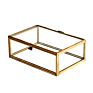 Antique Copper Glass Box Jewelry Stand Cosmetic Storage Box for Home Decoration