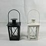 Antique Hanging Metal Lantern Glass Storm Candle Lantern Holder