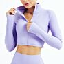 Arrical Women Jacket Running Gym Tops Ladies Tight Sports Jacket Cropped