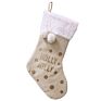 Arrived Christmas Candy Gift Bags Decoration Clothes Socks Linen Gilding Holly Jolly Christmas Stocking