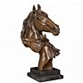 table decoration bronze casting horse head statue sculpture for sale