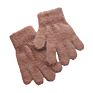 Autumn and Plush Knitted Gloves Solid Color Fleece-Lined Thickened Children's Gloves