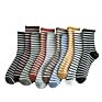 Autumn and Socks Women's Classic Stripe Tube Socks Japanese Department College Wind Breathable Cotton Socks