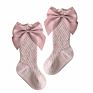 Baby Bowknot Mesh Princess Socks Girls Spanish Wind Hollow Tube Socks Baby Socks