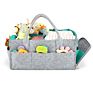 Baby Diaper Organizer Caddy Felt Changing Nappy Bag