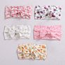 Baby Fruit Prints Soft Nylon Headbands Floral Bows Wide Turban Head Wraps Children Girls Hair Accessories