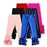 Baby Girls Ruffle Leggings Mustard Olive Teal Dark Peach Plum Dust Pink Triple Pants Toddler Newborn Kids Icing Leggings