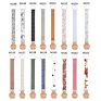 Baby Pacifier Clip Chain for Soothers Cotton Linen Soother Dummy Holder Leash Strap Nipple Holder Infant Feeding