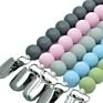 Baby Shower Gift Teether Toys Pacifier Clips Silicone Teething Beads Chain Bpa Free Pacifier Clip Holder