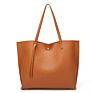 Bags Women Purses and Handbags Large Retro Vegan Soft Pu Leather Ladies Tote Shoulder Bag with Tassel