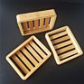 Bamboo Soap Dishes Drainable Soap Holder Bar Soap Dish Tray for Shower Bathroom
