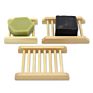 Bamboo Wooden Soap Dishes Wood Soap Dish Holder Eco Friendly for Shower