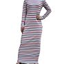 Base Wear Arabian Stripe Long Sleeve Muslim Dress Islamic Clothing
