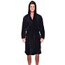 Bath Robe Cotton Soft Plain Black Coral Fleece Men's Robe Pajamas Autumn and Bathrobe Male plus Size and Grow a Bathrobe