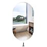 Bathroom Mirror Light Luxury Oval Mirror Wall Hanging Decorative Mirror