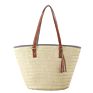 Beach Oversize Straw Bag Hand Woven One Shoulder Straw Beach Tote Bag with Tassel