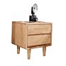Bedroom Furniture Wooden Bedside Table Modern Solid Wood Nightstand Ash Wood Bedside Cabinet