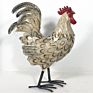 Better Metal Garden Rooster Ornaments Outdoor Decoration Iron Crafts Rooster Sculpture Stand