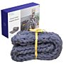 Big Hand Woven Yarn Wool Chenille Thick Throw Chunky Knit Knitted Blanket for Blanket