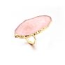 Big Simulation Natural Stone Ring Design for Women