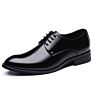 Big Size Classic Men Patent Leather Black Wedding Dress Shoes Lace up Oxford Shoes Man Pointed Toe Formal Shoes