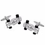 Black F1 Racing Car Cufflinks for Mens