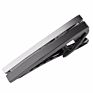 Black Gunmetal and Silver Split Bars Tie Pin Clips