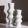 Black Spot White Matte Floor Vase Modern Porcelain Top Vase