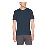 Blank Solid Dark Blue Cotton Tshirt Made Short Sleeve O-Neck Men T-Shirt Branding
