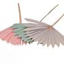 Bleached Sun Palm Dried Flower Bouquet Small Palm Spear Stems Natural Preserved Palm Fan for Wedding