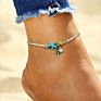 Bohemian Anklets for Women Pearl Ankle Bracelets Set Boho Layered Beach Adjustable Chain Starfish Anklet Foot Jewelry