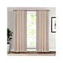 Boho Style Linen Embroidery Blackout Curtain for Living Room