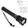 Boruit High Power 5000Lumens Xhp70 Bright Zoom Led Lampe De Poche Aluminum Long Range Light Rechargeable Tactical Flashlight