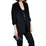 Business Casual Machine Washable Simple Pleats with Nine Split Sleeves Commuter Suit Jacket